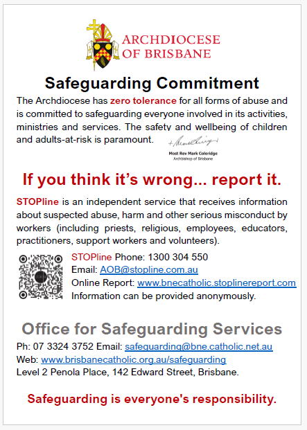 Santa Teresa Spirituality Centre Safeguarding